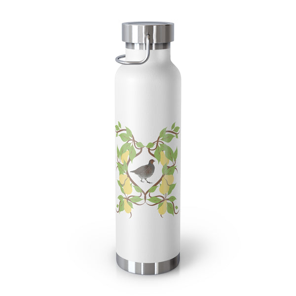 Partridge N Pear Copper Vacuum Insulated Bottle, 22oz