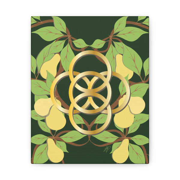 Five Golden Rings of Christmas  Canvas Gallery Wraps