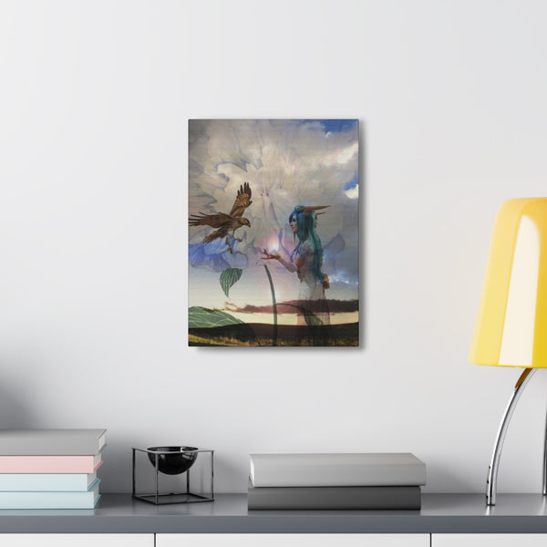 Hawk Goddess Canvas Gallery Wraps