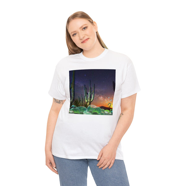 Cactus Glow Unisex Heavy Cotton Tee