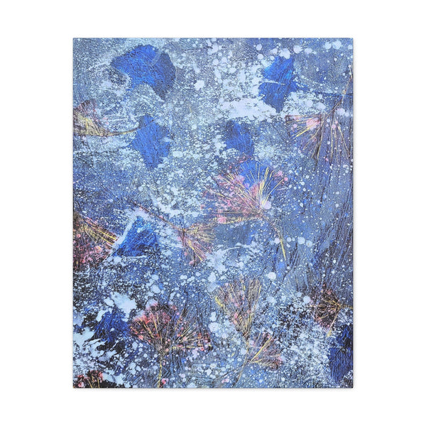 Leaves in Frost  Canvas Gallery Wraps