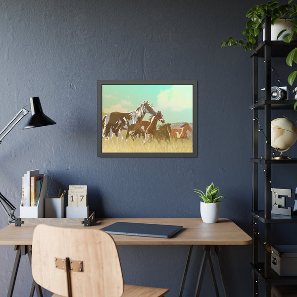 Mustangs Framed Paper Posters