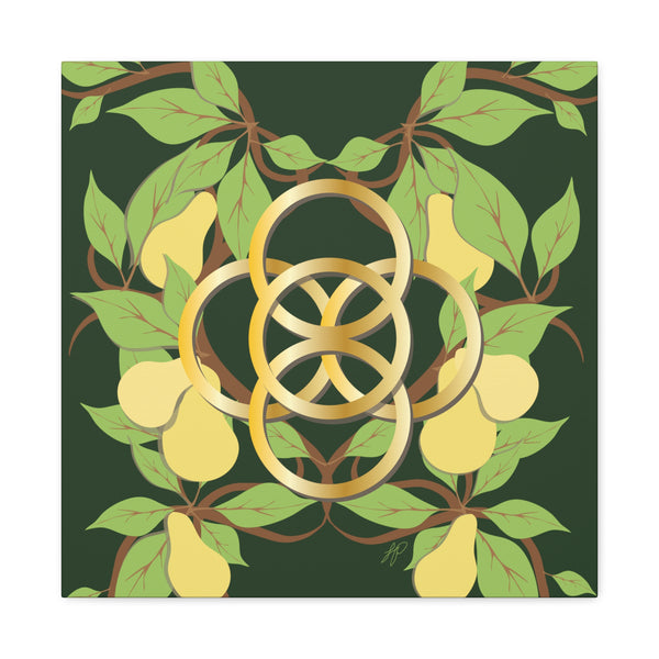 Five Golden Rings of Christmas  Canvas Gallery Wraps