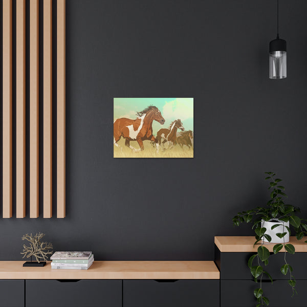 Wild Mustangs Gallery Wraps