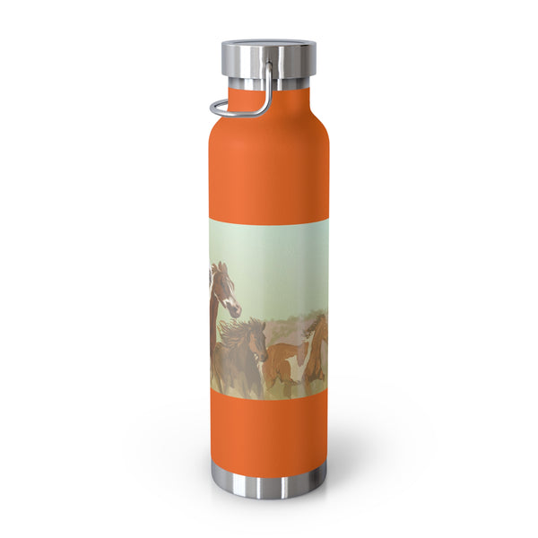 Mustangs Copper Vacuum Insulated Bottle, 22oz