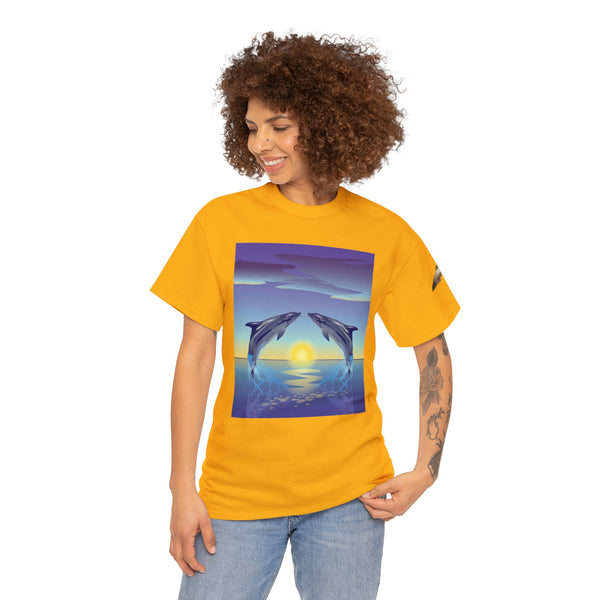 Dolphin Love Unisex Heavy Cotton Tee