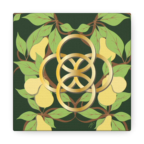 Five Golden Rings of Christmas  Canvas Gallery Wraps