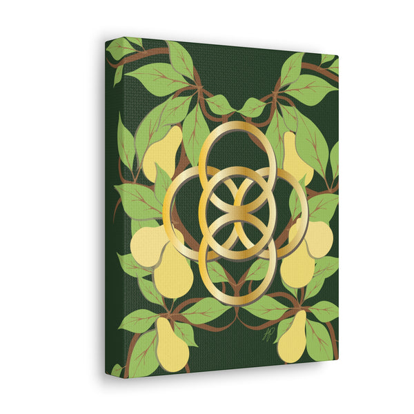 Five Golden Rings of Christmas  Canvas Gallery Wraps