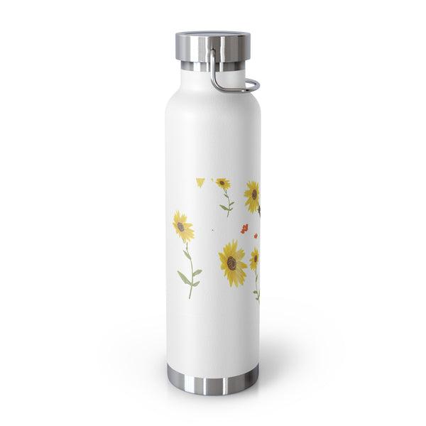 Sunflower Faerie Copper Vacuum Insulated Bottle, 22oz