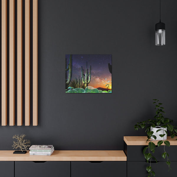 Cactus Glow Canvas Gallery Wraps
