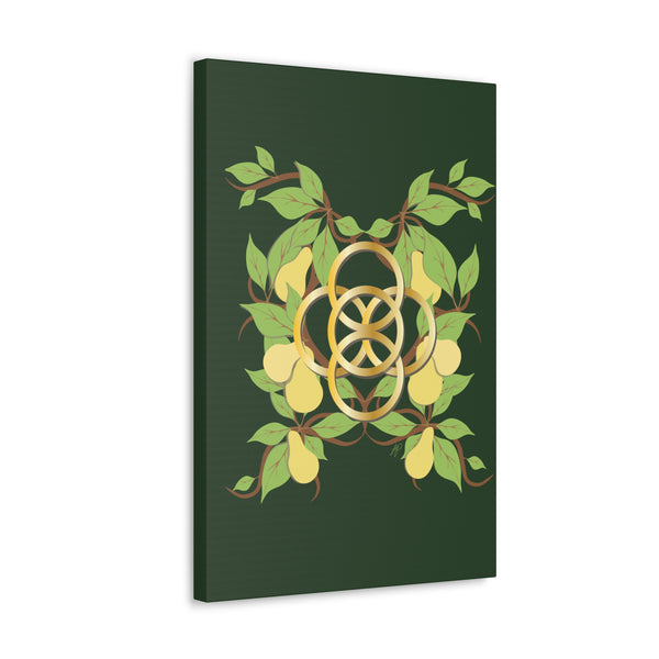 Five Golden Rings of Christmas  Canvas Gallery Wraps
