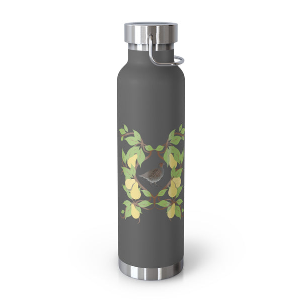 Partridge N Pear Copper Vacuum Insulated Bottle, 22oz