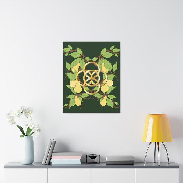 Five Golden Rings of Christmas  Canvas Gallery Wraps