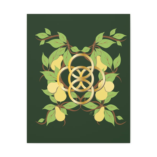 Five Golden Rings of Christmas  Canvas Gallery Wraps