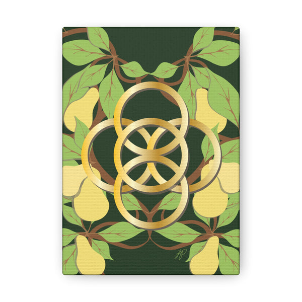 Five Golden Rings of Christmas  Canvas Gallery Wraps