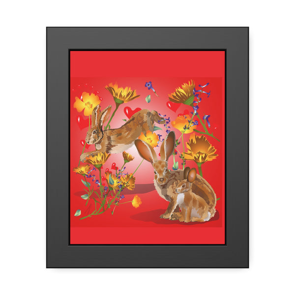 Jackrabbit Love Framed Paper Posters