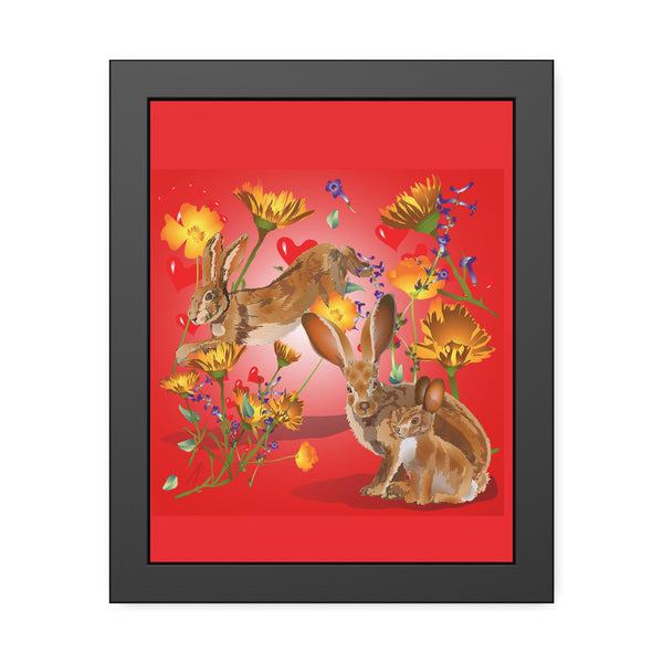 Jackrabbit Love Framed Paper Posters