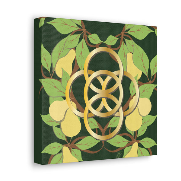 Five Golden Rings of Christmas  Canvas Gallery Wraps
