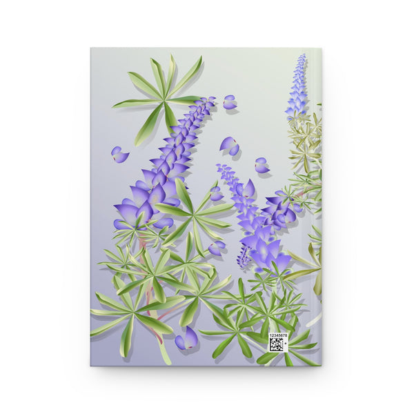 Blue Bonnet Lupins Hardcover Journal Matte
