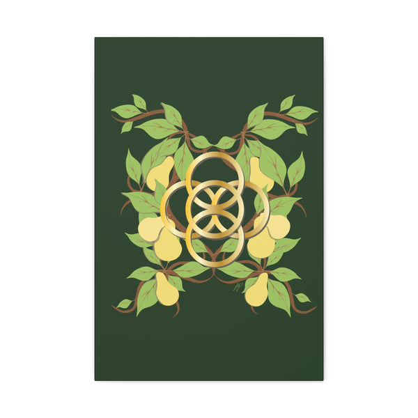 Five Golden Rings of Christmas  Canvas Gallery Wraps