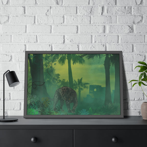 Jungle Panther Framed Paper Posters