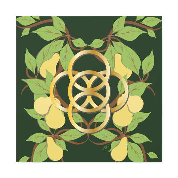 Five Golden Rings of Christmas  Canvas Gallery Wraps