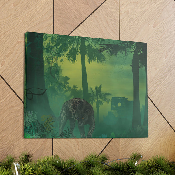 Jungle Panther Canvas Gallery Wraps