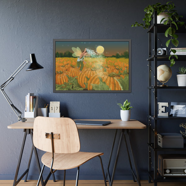 Pumpkin Fairy Framed Paper Posters
