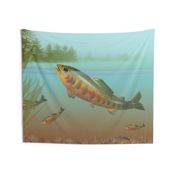 Golden Trout Indoor Wall Tapestries