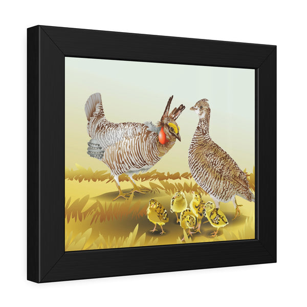 Prairie Chickens Framed Paper Posters