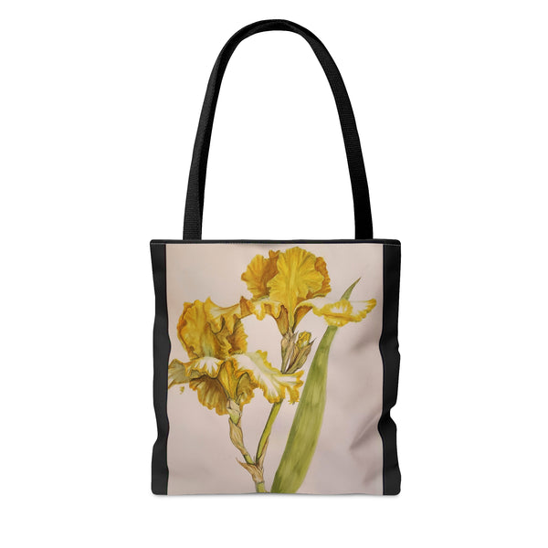 Yellow Iris AOP Tote Bag