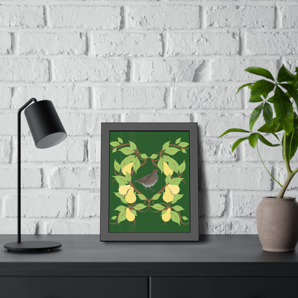 Partridge in a Pear Tree Framed Paper Posters