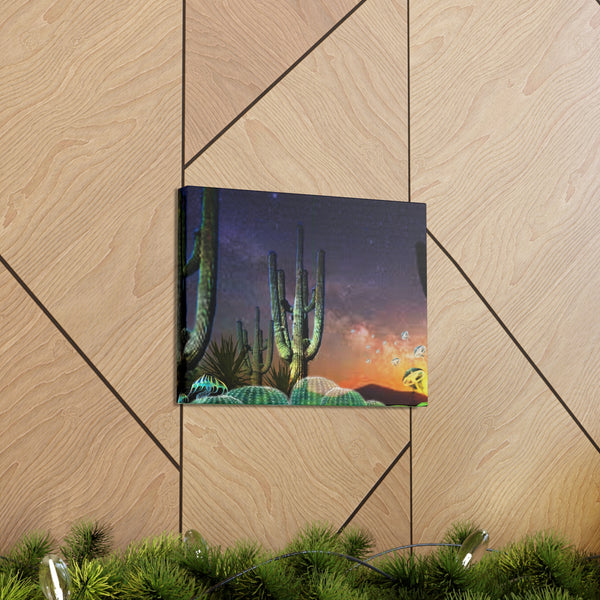 Cactus Glow Canvas Gallery Wraps