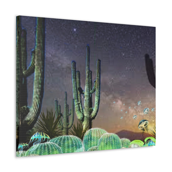 Cactus Glow Gallery Wraps