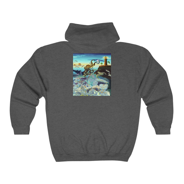 Above and Below Unisex Heavy Blend™ Full Zip Hooded Sweatshirt