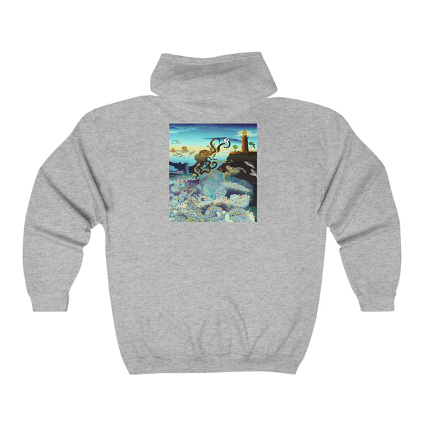 Above and Below Unisex Heavy Blend™ Full Zip Hooded Sweatshirt