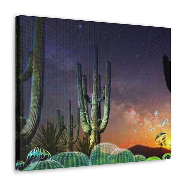 Cactus Glow Canvas Gallery Wraps