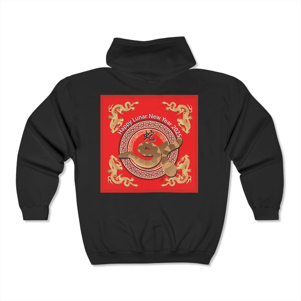 Lunar New Year of the Snake  Unisex Heavy Blend™ Full Zip Hooded Sweatshirt