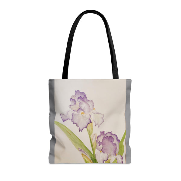 Purple Iris AOP Tote Bag