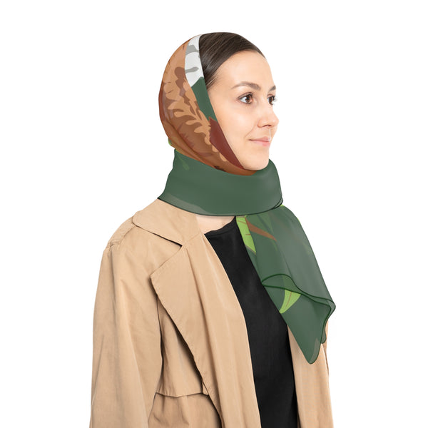 Three French Hens Poly Scarf