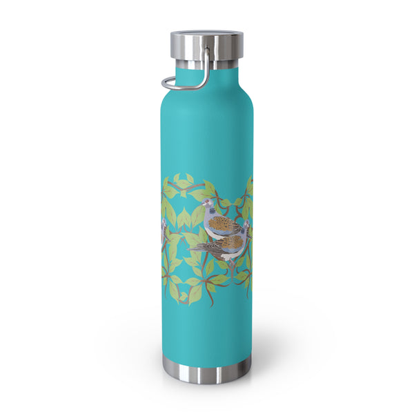 Two Turtle Doves Copper Vacuum Insulated Bottle, 22oz