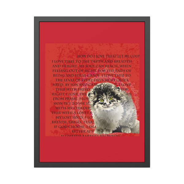 Love Pallas Cat Framed Paper Posters