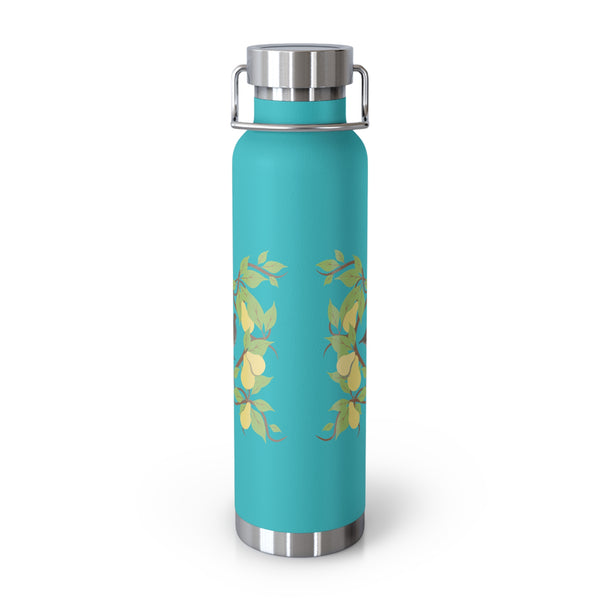 Partridge N Pear Copper Vacuum Insulated Bottle, 22oz