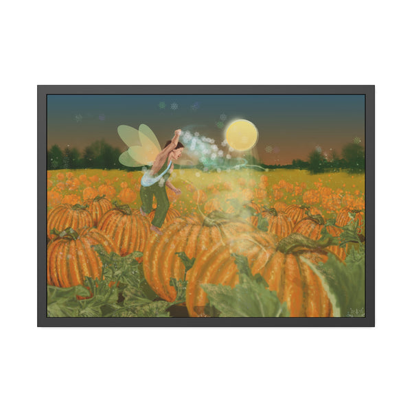 Pumpkin Fairy Framed Paper Posters