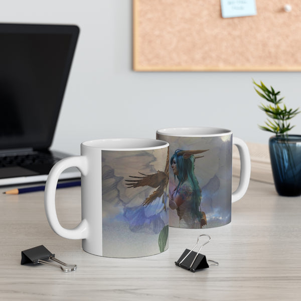 Hawk Goddess Ceramic Mug 11oz