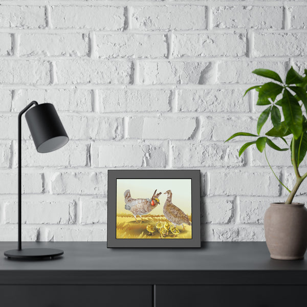 Prairie Chickens Framed Paper Posters