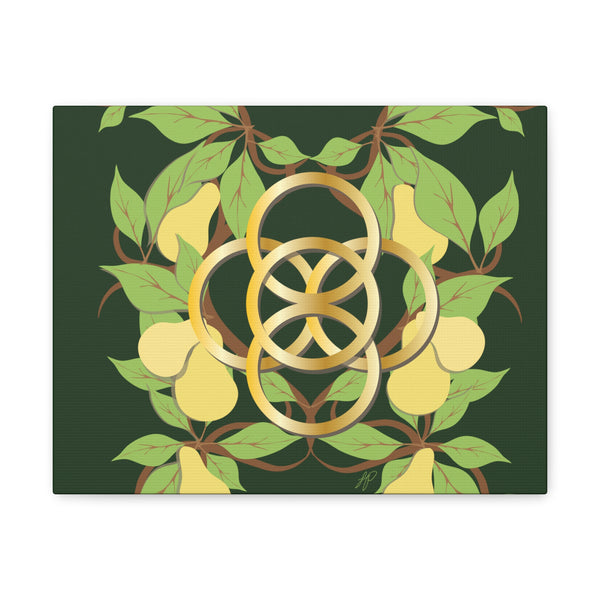 Five Golden Rings of Christmas  Canvas Gallery Wraps