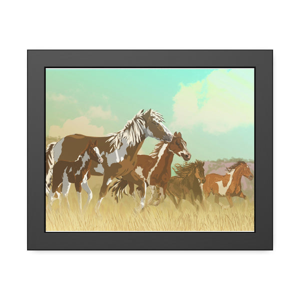 Mustangs Framed Paper Posters