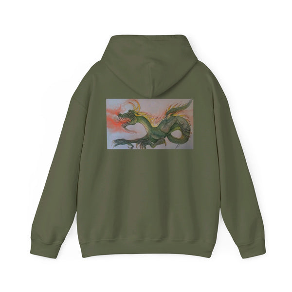Doodle Dragon Unisex Heavy Blend™ Hooded Sweatshirt