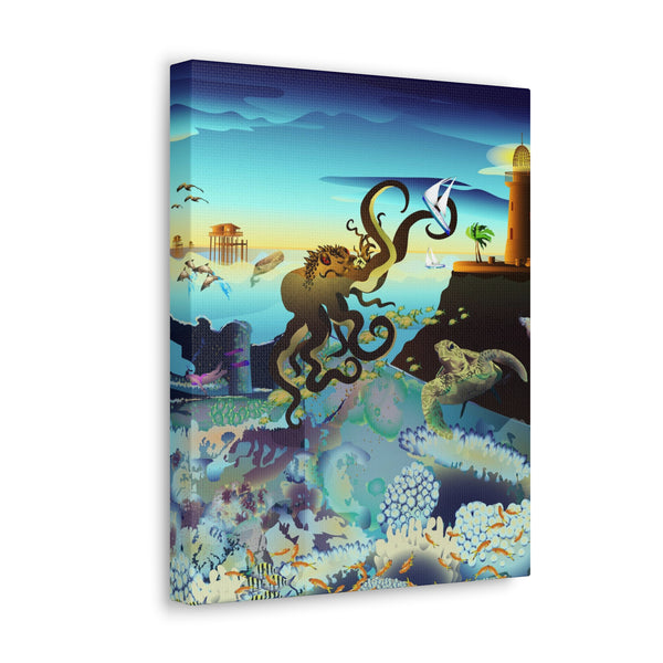 Above and Below Biscayne Bay  Canvas Gallery Wraps